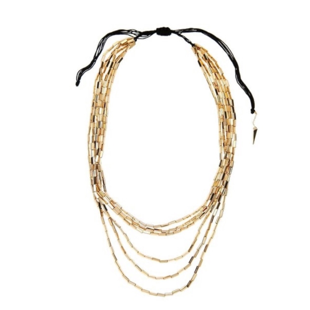 House of Harlow 1960 gold necklace